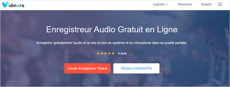 Vidmore Enregistreur Audio Gratuit en Ligne