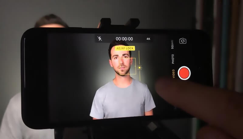 Illuminez une vidéo pendant l'enregistrement