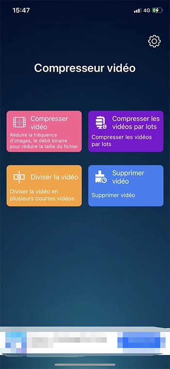 Importer la vidéo sur Compresseur vidéo