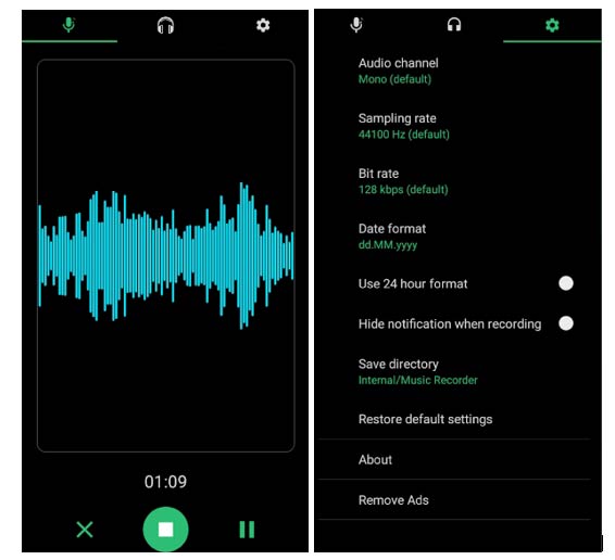 Enregistrer une musique sur Android