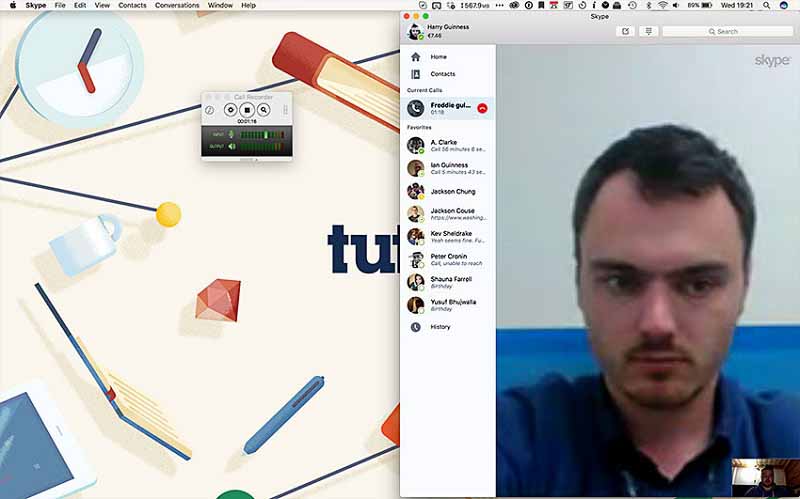 Enregistrer Skype Mac