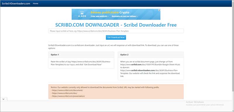 Télécharger Scribd sur le site Scribd.VDownloaders.com