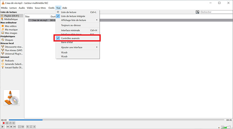 VLC Contrôle avancé